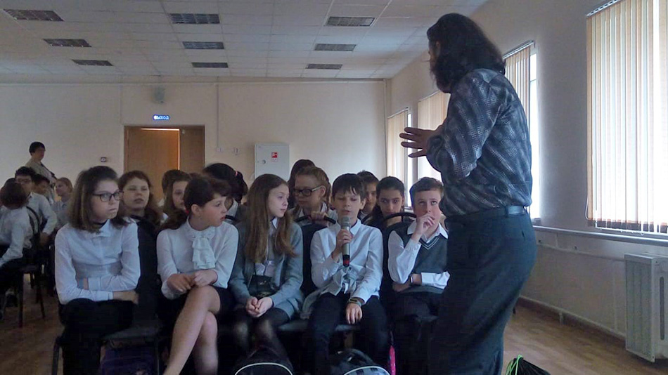 В московской школе № 22 прошел заключительный кинопоказ цикла Уроки Доброты