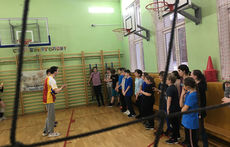 Мастер-класс по волейболу в «Школе здоровья»