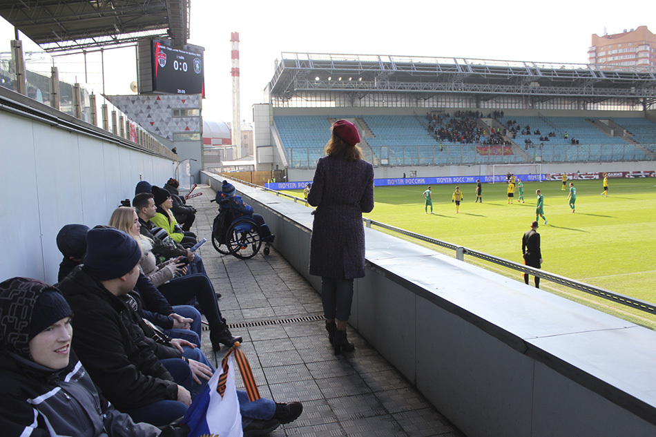 «Футбол для всех, доступ для всех!»: молодые люди с инвалидностью сходили на матч