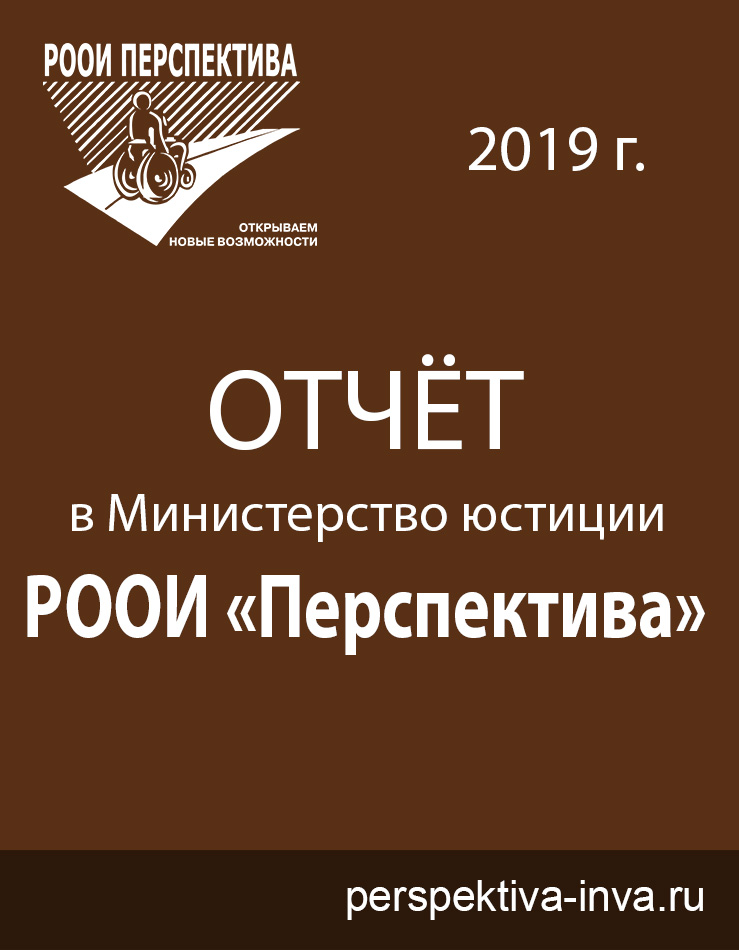 Отчёт РООИ «Перспектива» за 2019 г. в Министерство Юстиции