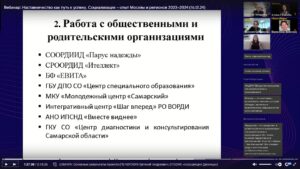 Скриншот видеозаписи онлайн-конференции 16 декабря 2024 (часть 1) по итогам проекта 2023-2024 при поддержке Фонда президентских грантов